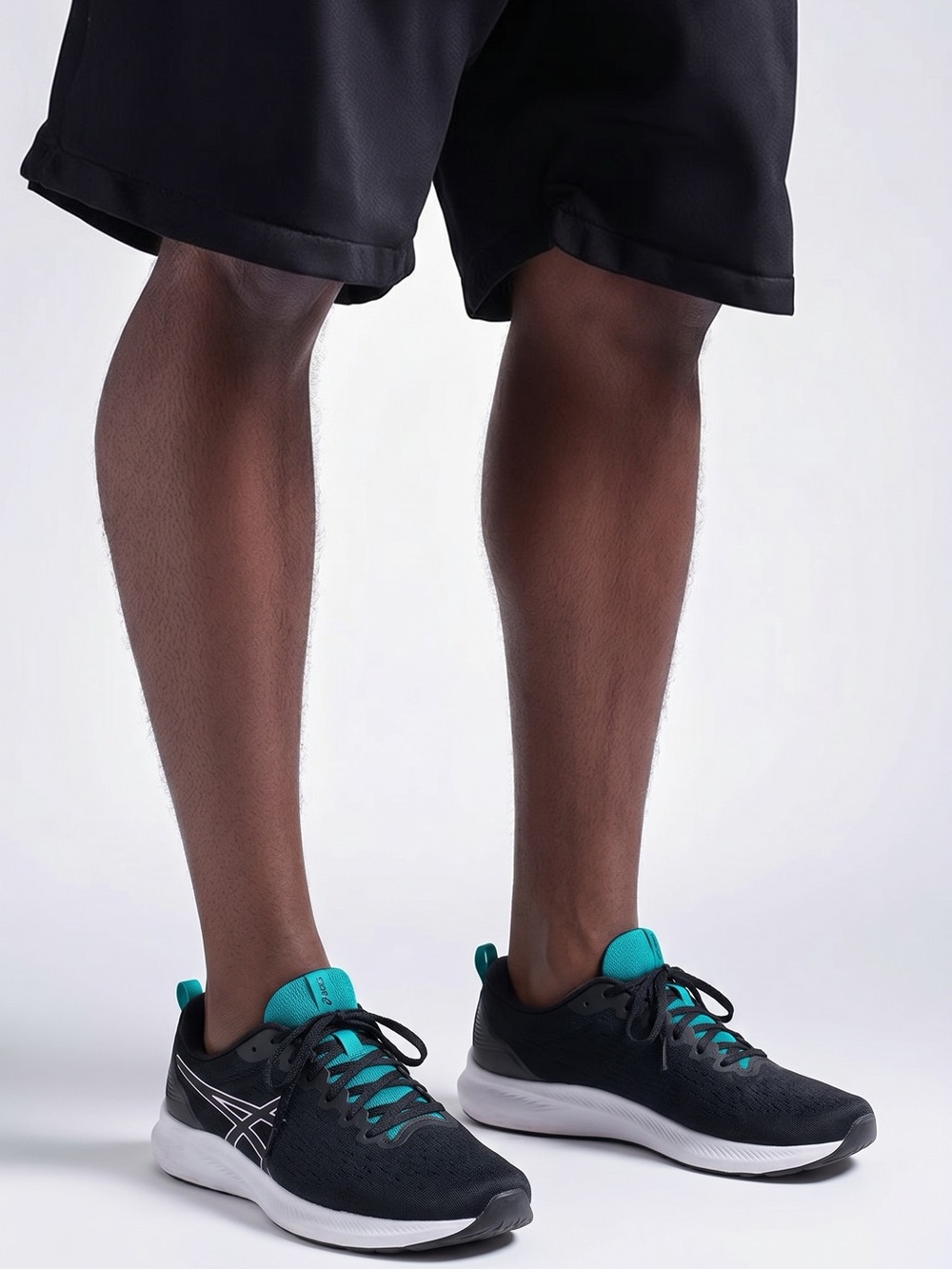 ASICS Gel Excite 10 Women's 8.5 Black & Turquoise Lace Up Comfort Sneakers
